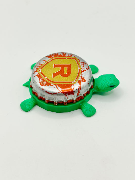 Redd’s Hard Cider (Red and Silver) - Bottle Cap Magnet Turtle