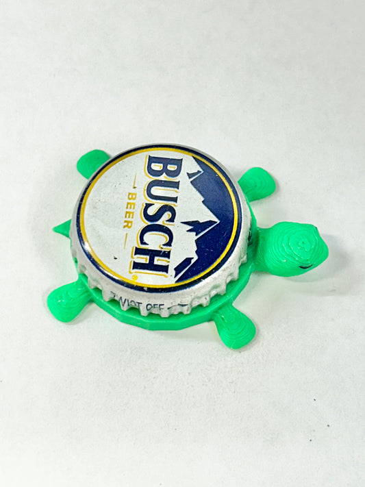 Busch Beer (Vintage) - Bottle Cap Magnet Turtle