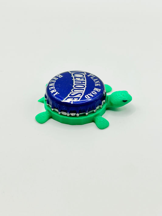 Icehouse Beer Plank Road Brewery - Bottle Cap Magnet Turtle