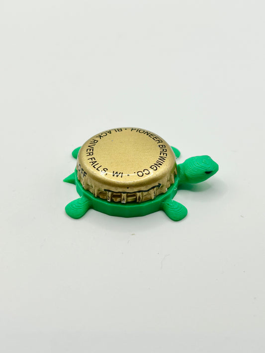 Pioneer Brewing - Bottle Cap Magnet Turtle