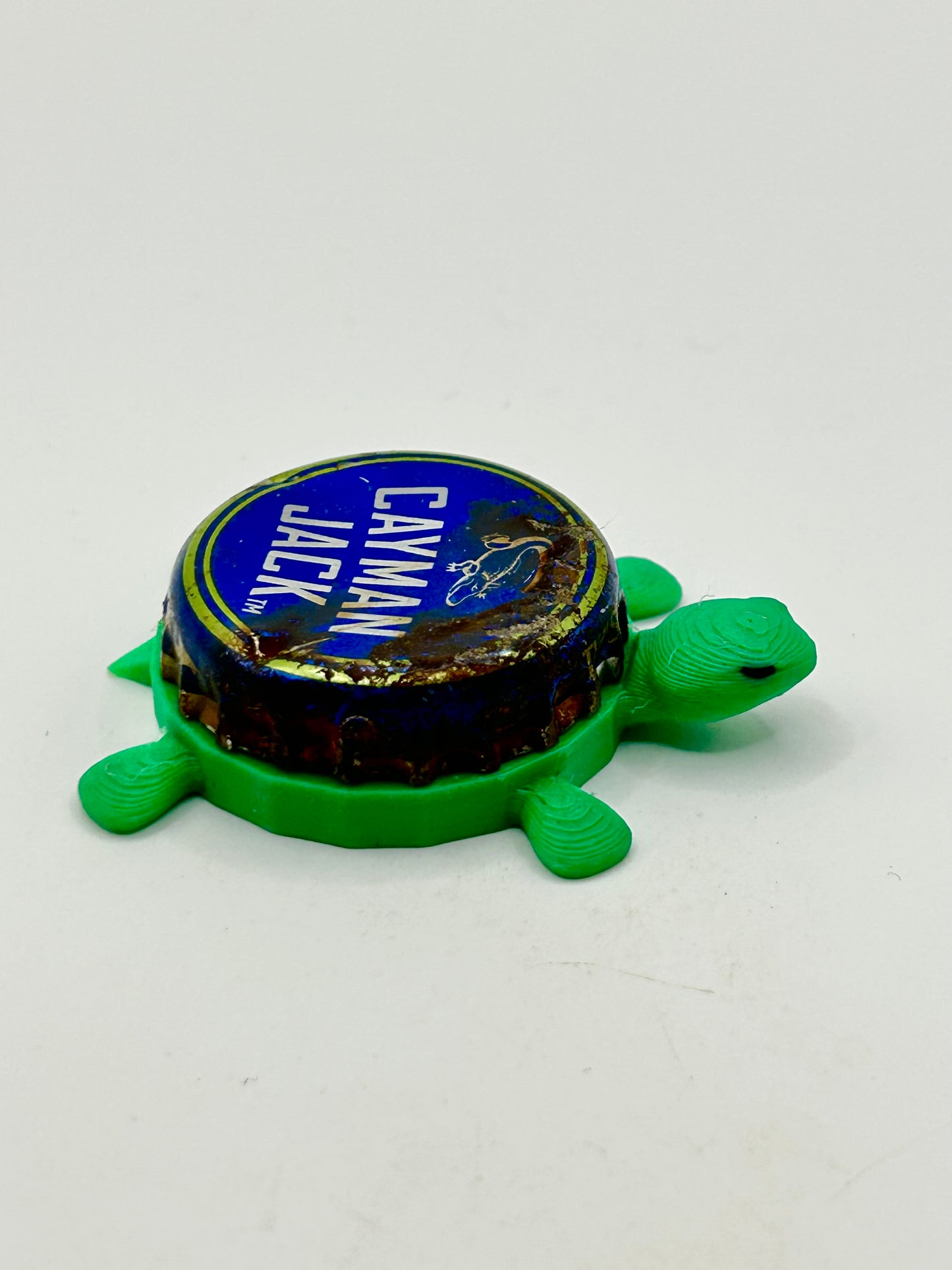 Cayman Jack (Alligator) - Bottle Cap Magnet Turtle