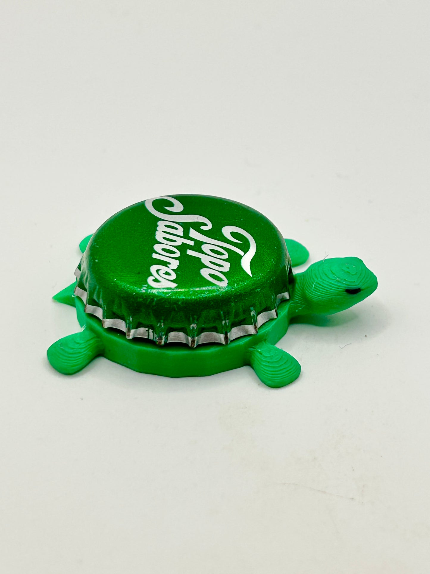 Topo Sabores (Green) - Bottle Cap Magnet Turtle