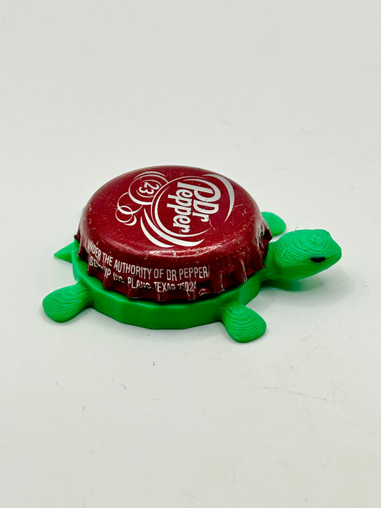 Dr Pepper Soda (23) - Bottle Cap Magnet Turtle