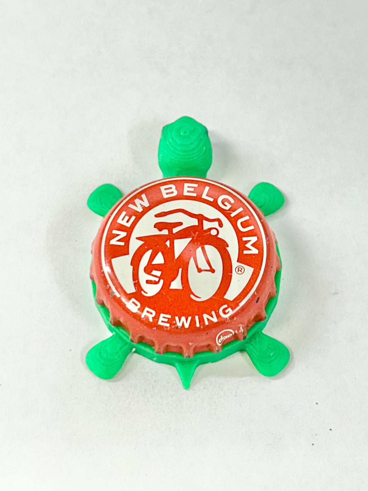 New Belgium Brewing - Bottle Cap Magnet Turtle