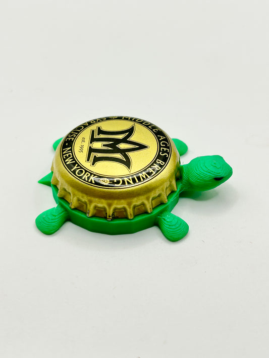 Middle Ages Brewing (Vintage) - Bottle Cap Magnet Turtle