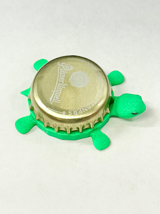 Pilsner Urquell - Bottle Cap Magnet Turtle