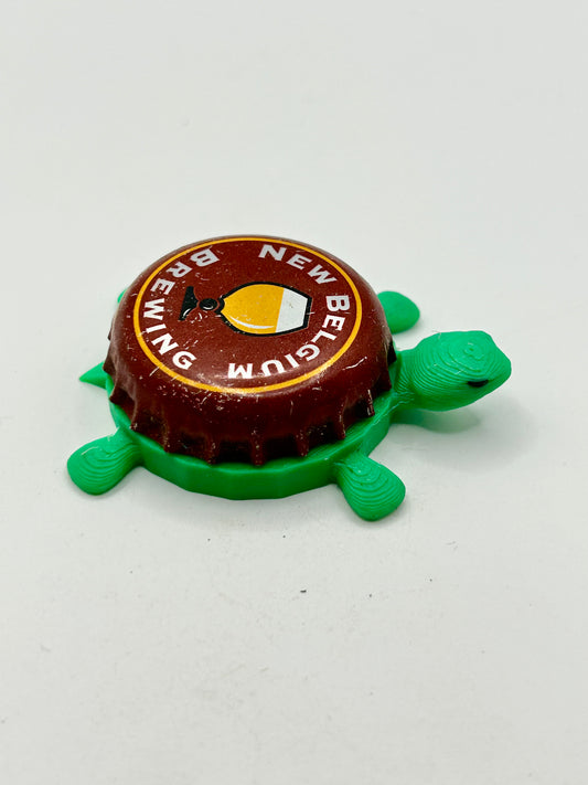 New Belgium Brewing (Vintage) - Bottle Cap Magnet Turtle