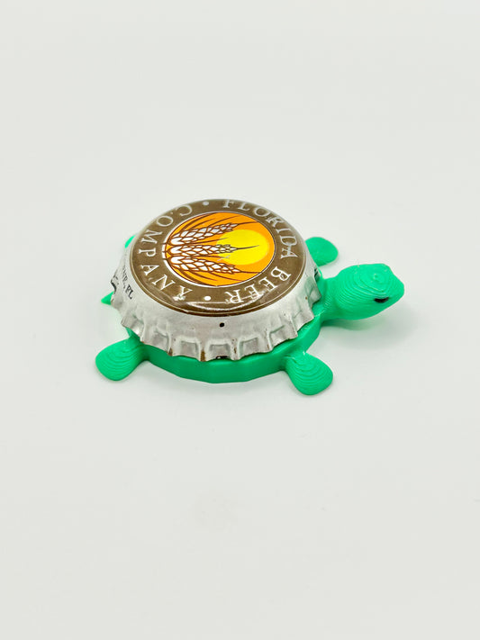 Florida Beer Co - Bottle Cap Magnet Turtle