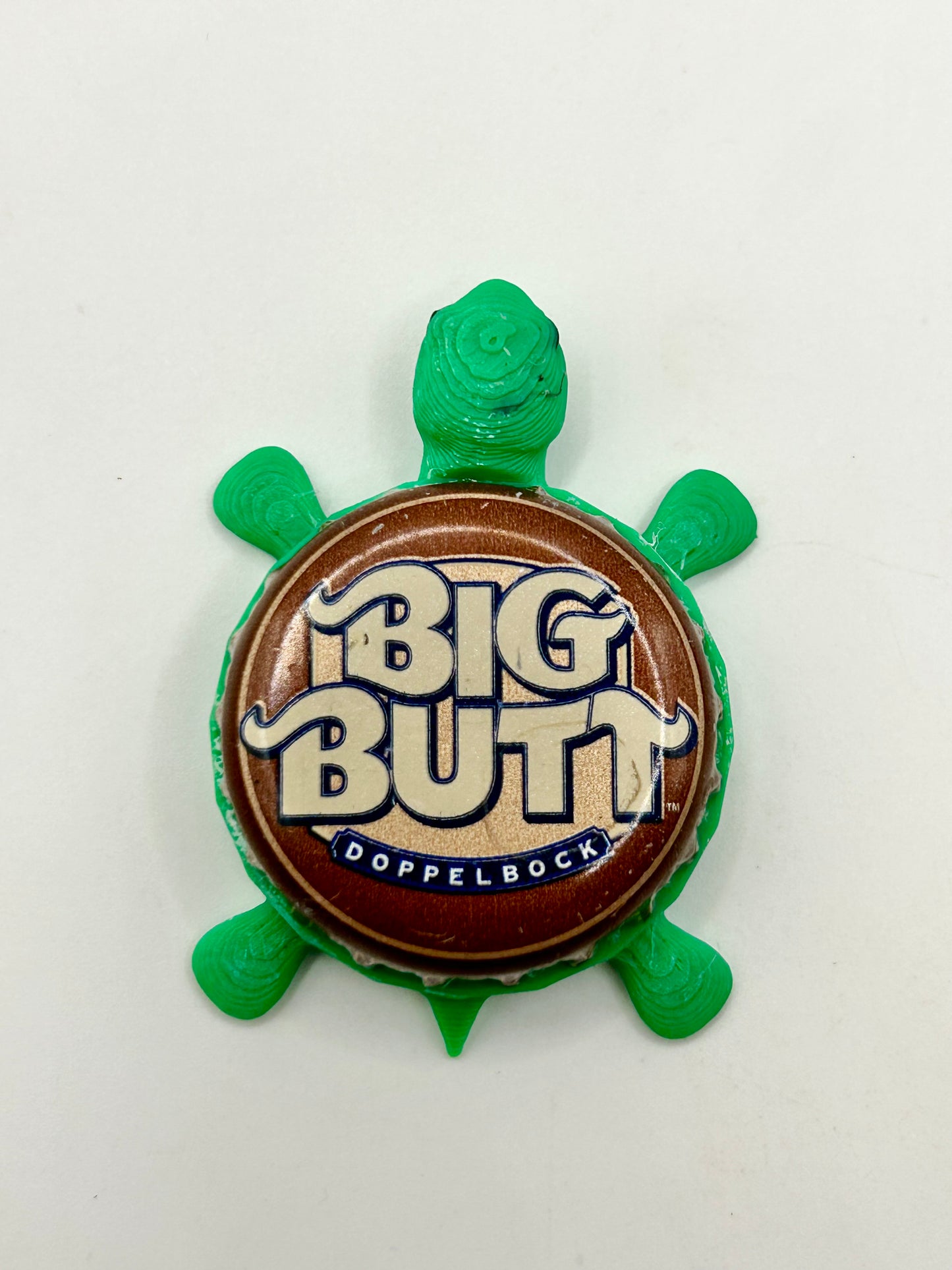 Leinenkugel's Big Butt (Large Text) - Bottle Cap Magnet Turtle
