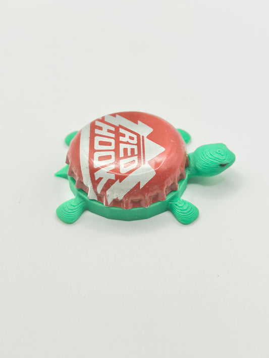 Red Hook Red - Bottle Cap Magnet Turtle