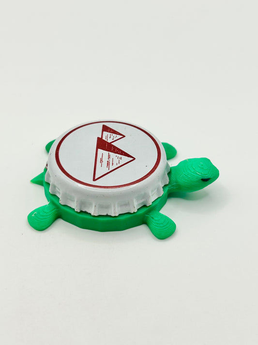 Pyramid Brewing (White and Red) - Bottle Cap Magnet Turtle