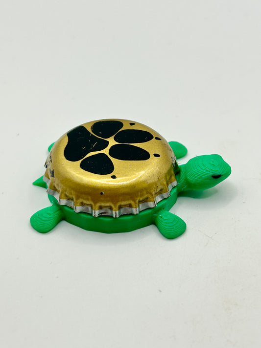 Black Dog Ales (Paw Print) - Bottle Cap Magnet Turtle Shell Shocked Art