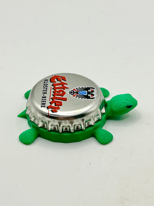 Ettaler Kloster Biere - Bottle Cap Magnet Turtle Shell Shocked Art