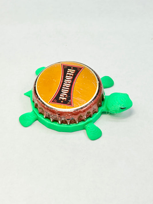 Redbridge Beer - Bottle Cap Magnet Turtle