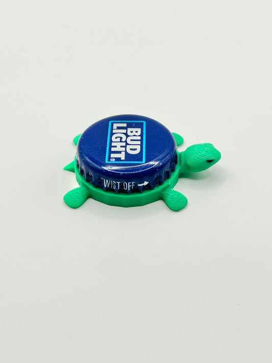 Bud Light (Blue Rectangle) - Bottle Cap Magnet Turtle