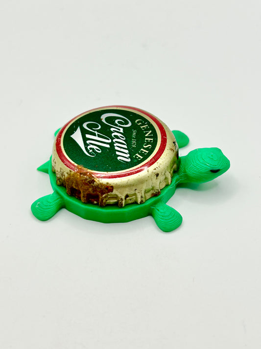 Genesee Cream Ale - Bottle Cap Magnet Turtle