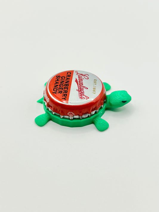 Leinenkugel's Cranberry Ginger Shandy - Bottle Cap Magnet Turtle