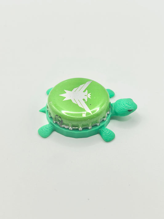 Smirnoff Eagle (Lime Green) - Bottle Cap Magnet Turtle