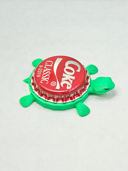Coke (Classic) - Bottle Cap Magnet Turtle