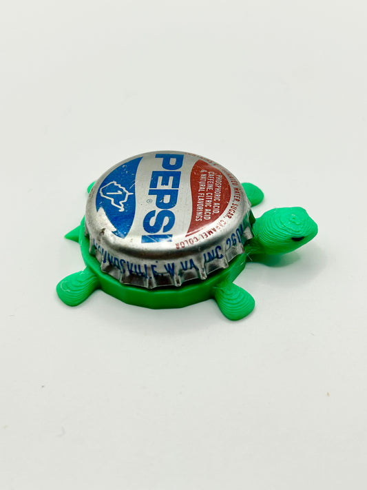 Pepsi (1970s WV Version) - Bottle Cap Magnet Turtle