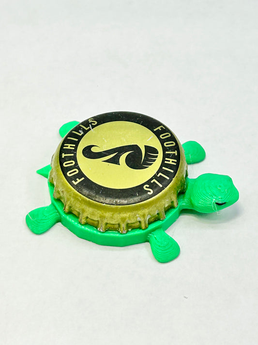 Foothills Brewery - Bottle Cap Magnet Turtle