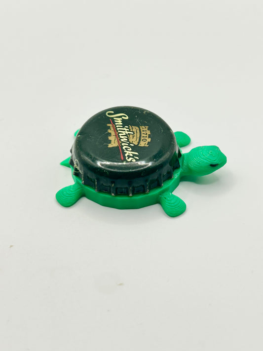 Smithwick’s Beer (Green) - Bottle Cap Magnet Turtle