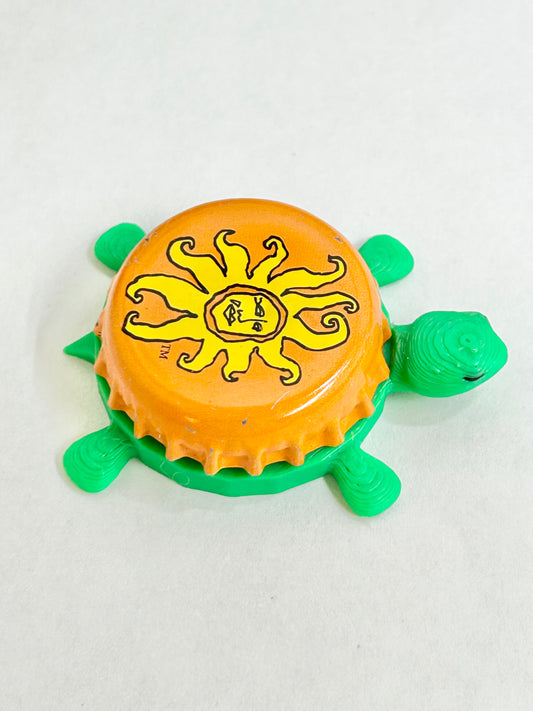 Bell's Oberon Ale (Orange Sun) - Bottle Cap Magnet Turtle