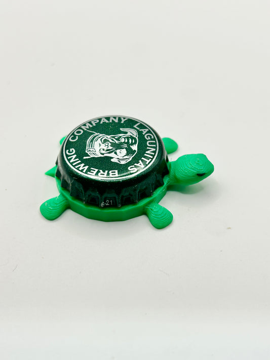 Lagunitas Brewing (Green) - Bottle Cap Magnet Turtle