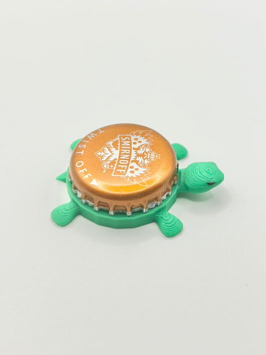 Smirnoff (Orange) - Bottle Cap Magnet Turtle