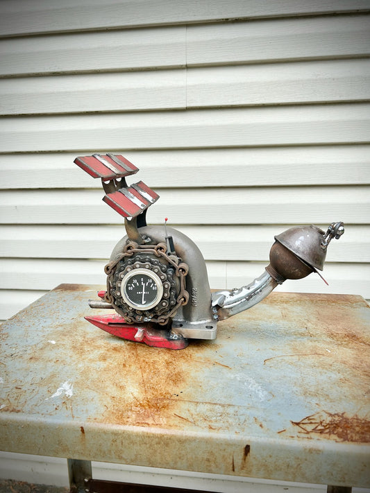 Turbo Snail - Welded Sculpture - Local Pickup Only Shell Shocked Art