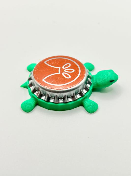 Agua Water (Red) - Bottle Cap Magnet Turtle