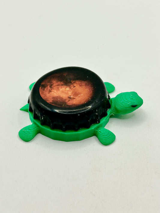 Bell's Mars (Planet) - Bottle Cap Magnet Turtle