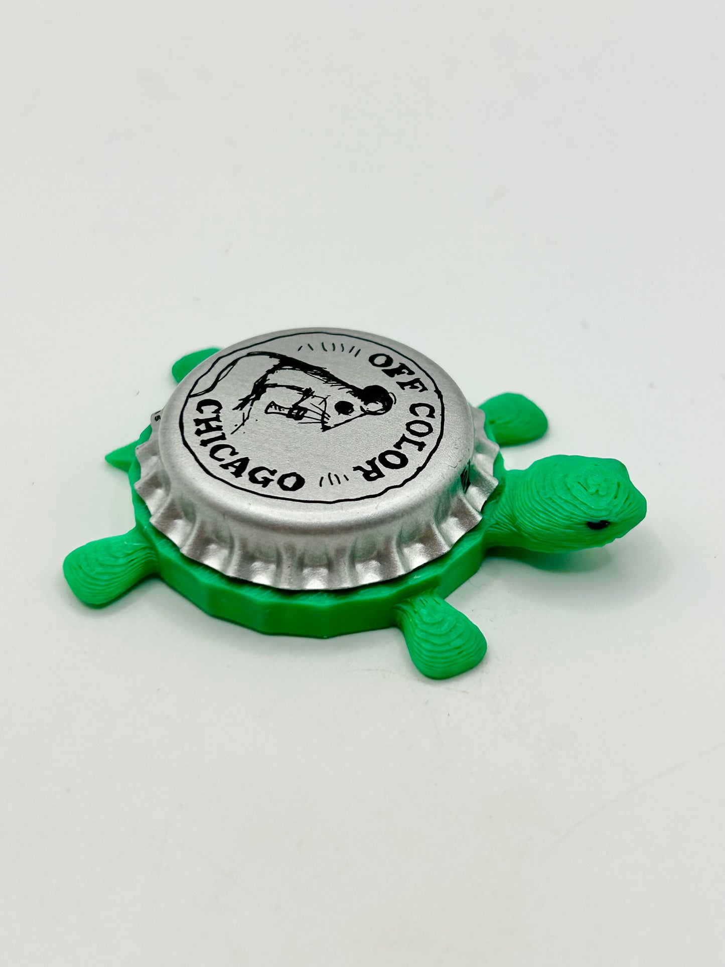 Off Color Brewing - Bottle Cap Magnet Turtle