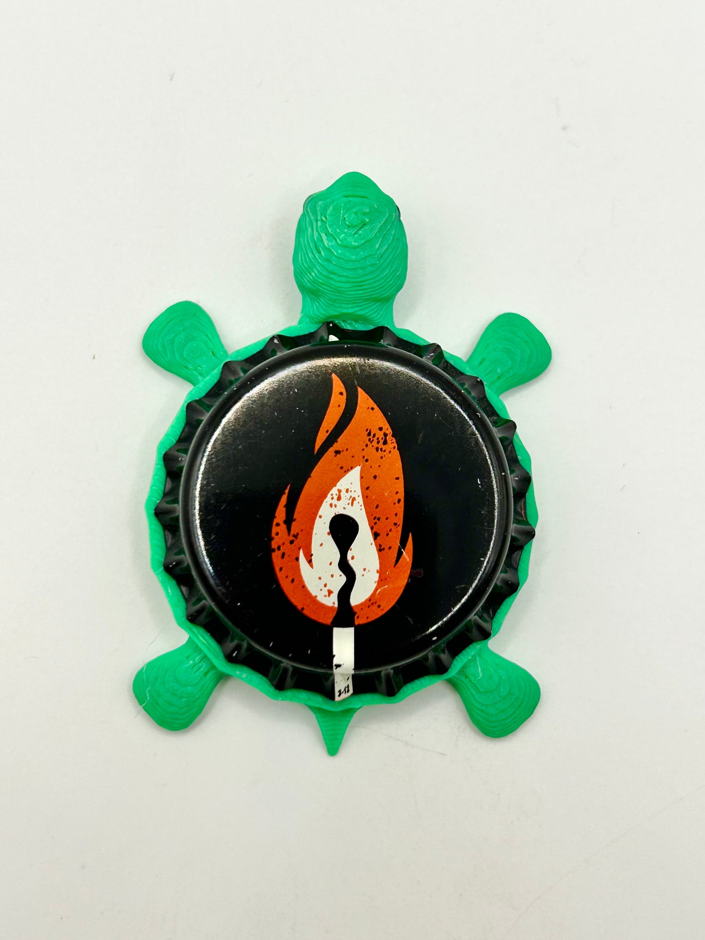 Pale Fire Brewing - Bottle Cap Magnet Turtle