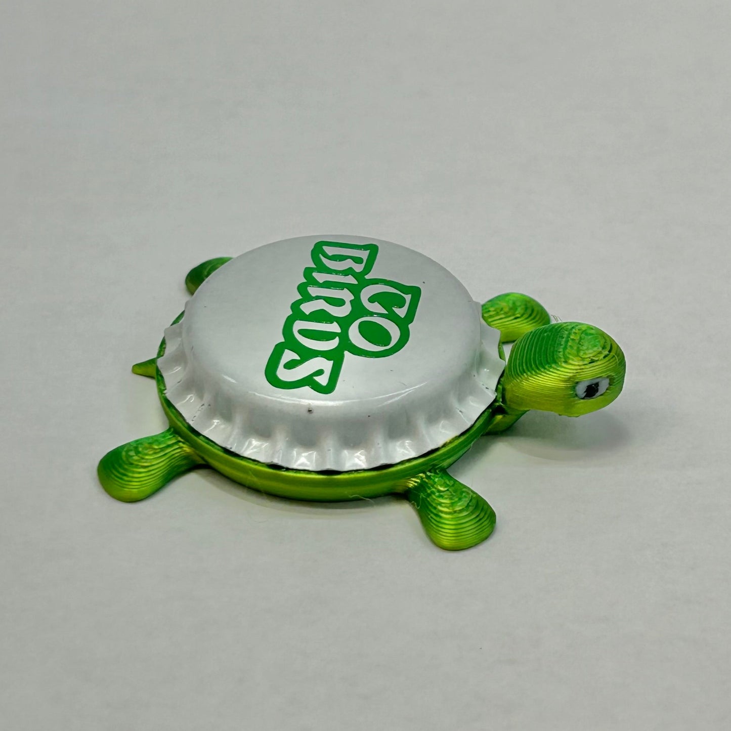 Go Birds - Philadelphia - Bottle Cap Magnet Turtle