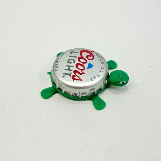 Coors Light - Bottle Cap Magnet Turtle Shell Shocked Art