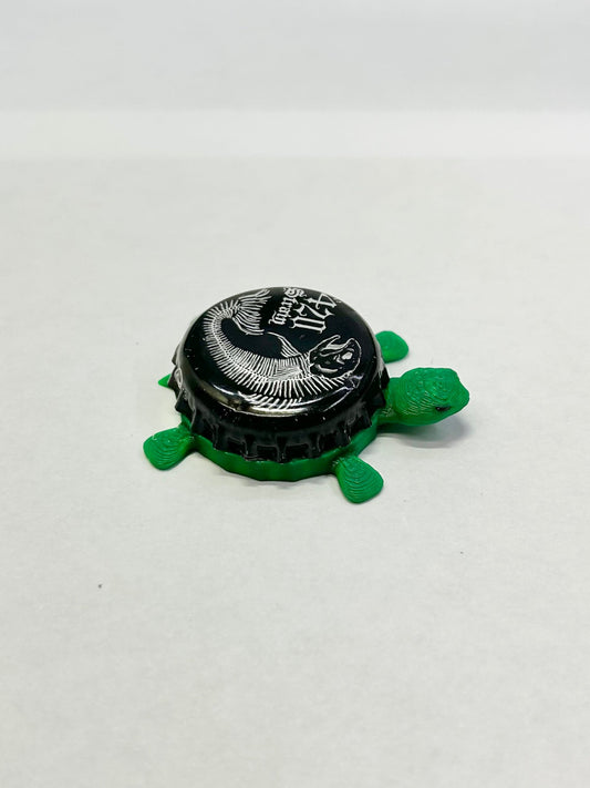 420 Strain - Bottle Cap Magnet Turtle Shell Shocked Art