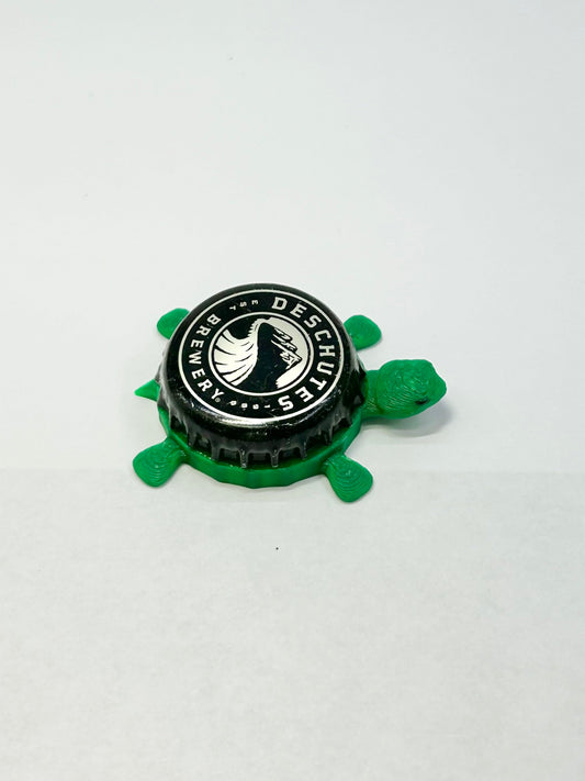 Deschutes Brewery (Black) - Bottle Cap Magnet Turtle