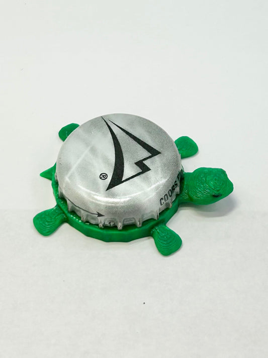 Coors Light (Marble Design) - Bottle Cap Magnet Turtle