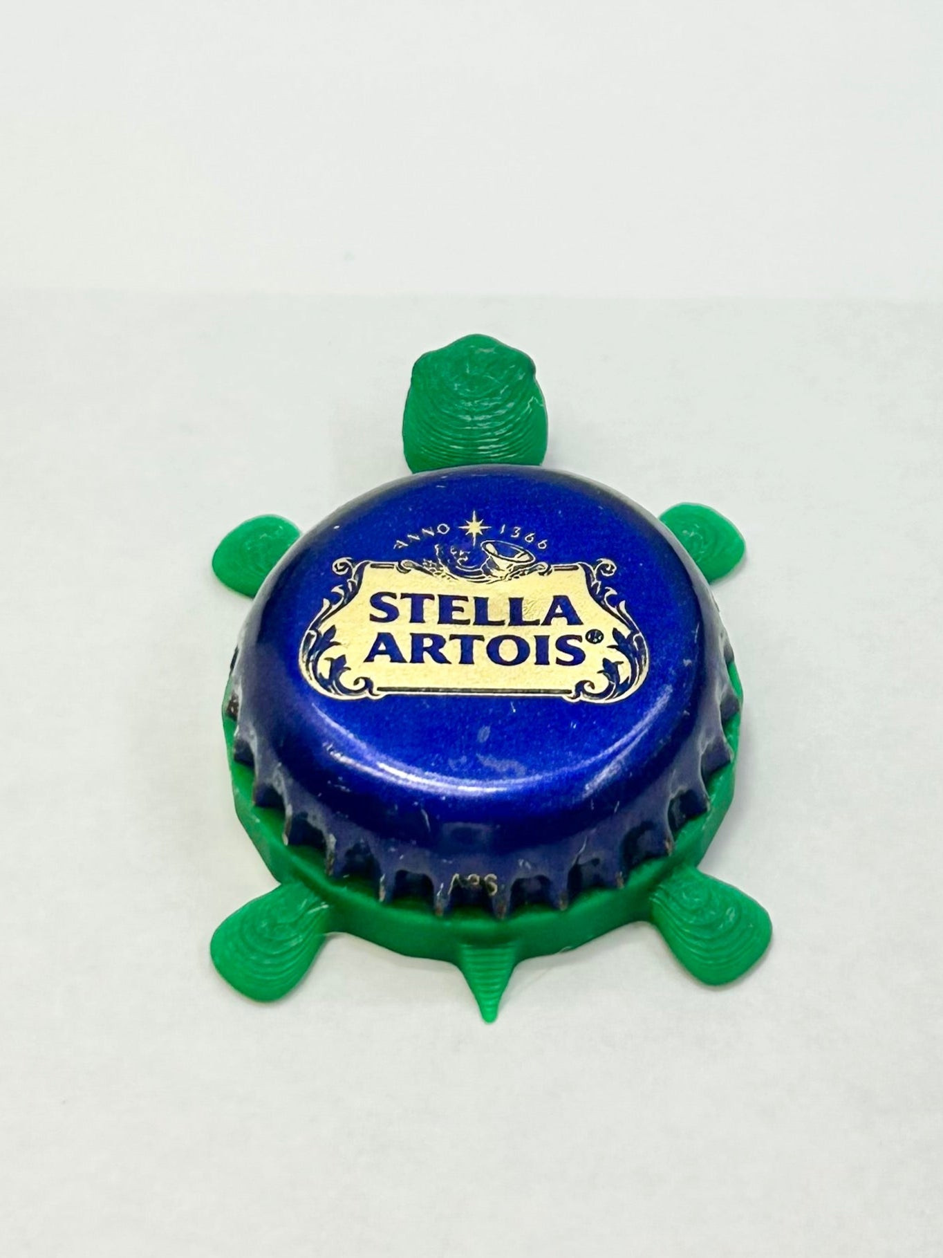 Stella Artois (Blue) - Bottle Cap Magnet Turtle