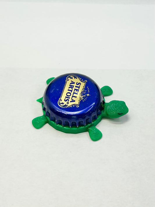 Stella Artois (Blue) - Bottle Cap Magnet Turtle