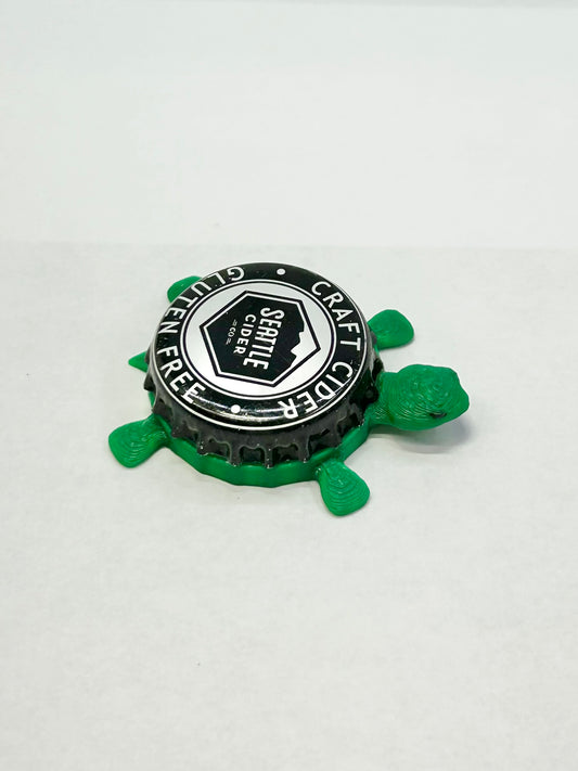 Seattle Cider Co. - Bottle Cap Magnet Turtle