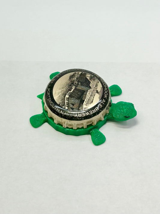 Red Hook Ale Brewery (Woodinville, WA // Portsmouth, NH) - Bottle Cap Magnet Turtle Shell Shocked Art