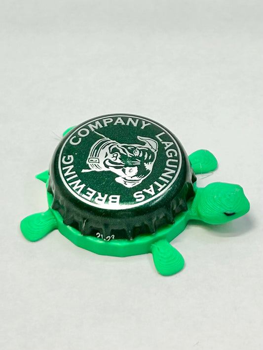 Lagunitas Brewing (Dark Green) - Bottle Cap Magnet Turtle