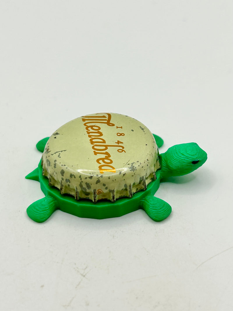 Menabrea Brewery - Bottle Cap Magnet Turtle (Copy) Shell Shocked Art