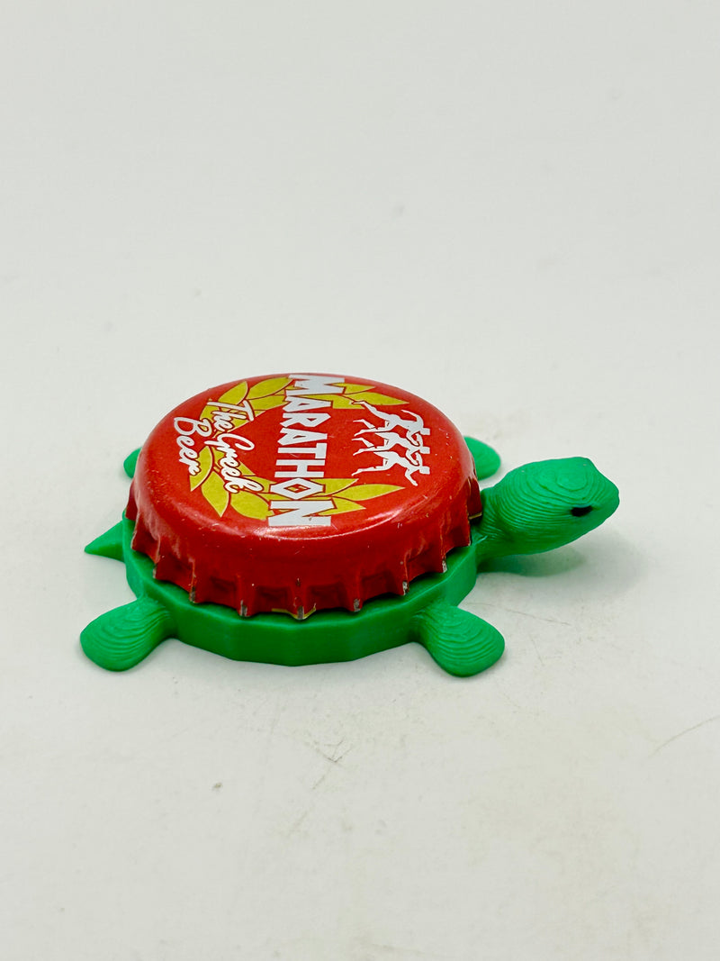 Marathon, The Greek Beer (Vintage) - Bottle Cap Magnet Turtle Shell Shocked Art