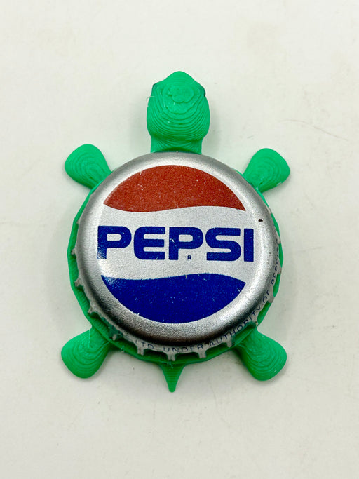 Pepsi (Silver) - Bottle Cap Magnet Turtle Shell Shocked Art