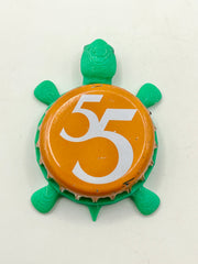 Britvic (55) - Bottle Cap Magnet Turtle Shell Shocked Art