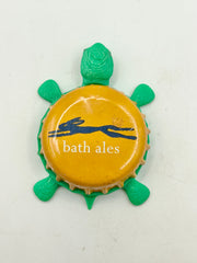 Bath Ales - Bottle Cap Magnet Turtle Shell Shocked Art