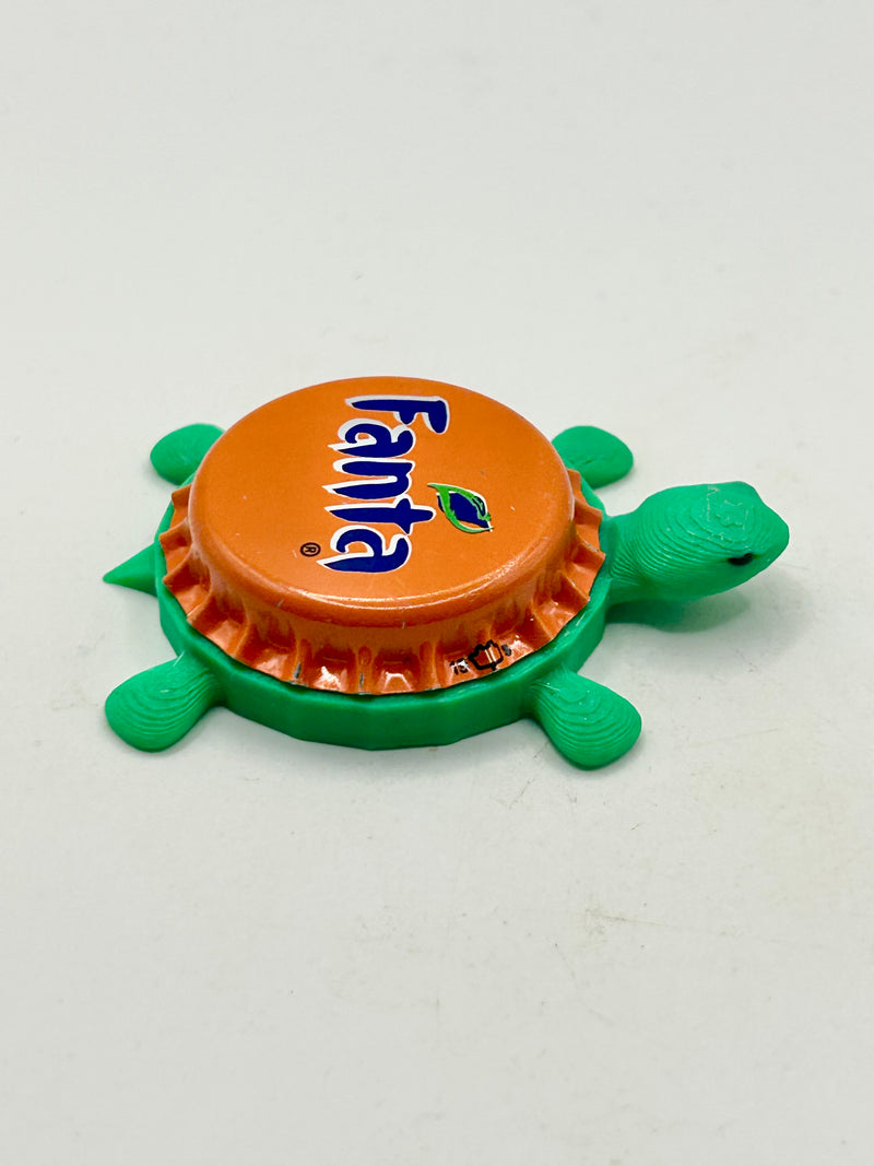 Fanta Orange Soda (International Variation) - Bottle Cap Magnet Turtle Shell Shocked Art